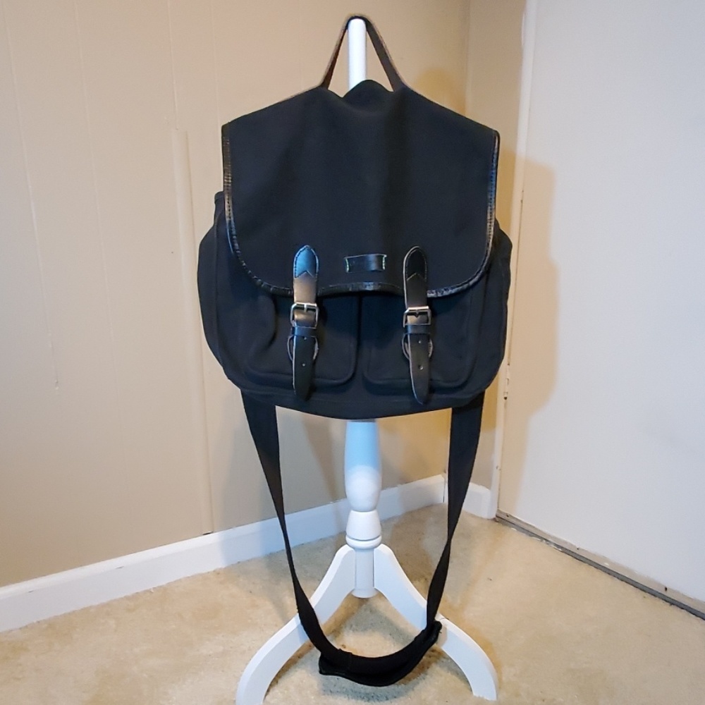 Ossington Black Canvas Messager or Computer Bag